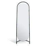 Habitat black metal frameless freestanding mirror 144cm, UK version
