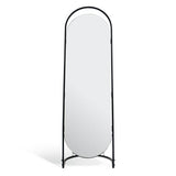 Habitat black metal frameless freestanding mirror 144cm, UK version