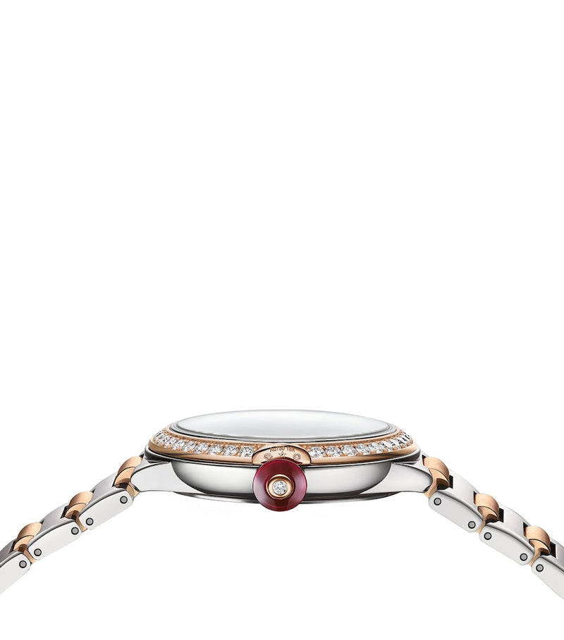 Bvlgari Lvcea watch rose gold diamond 33mm, UK version