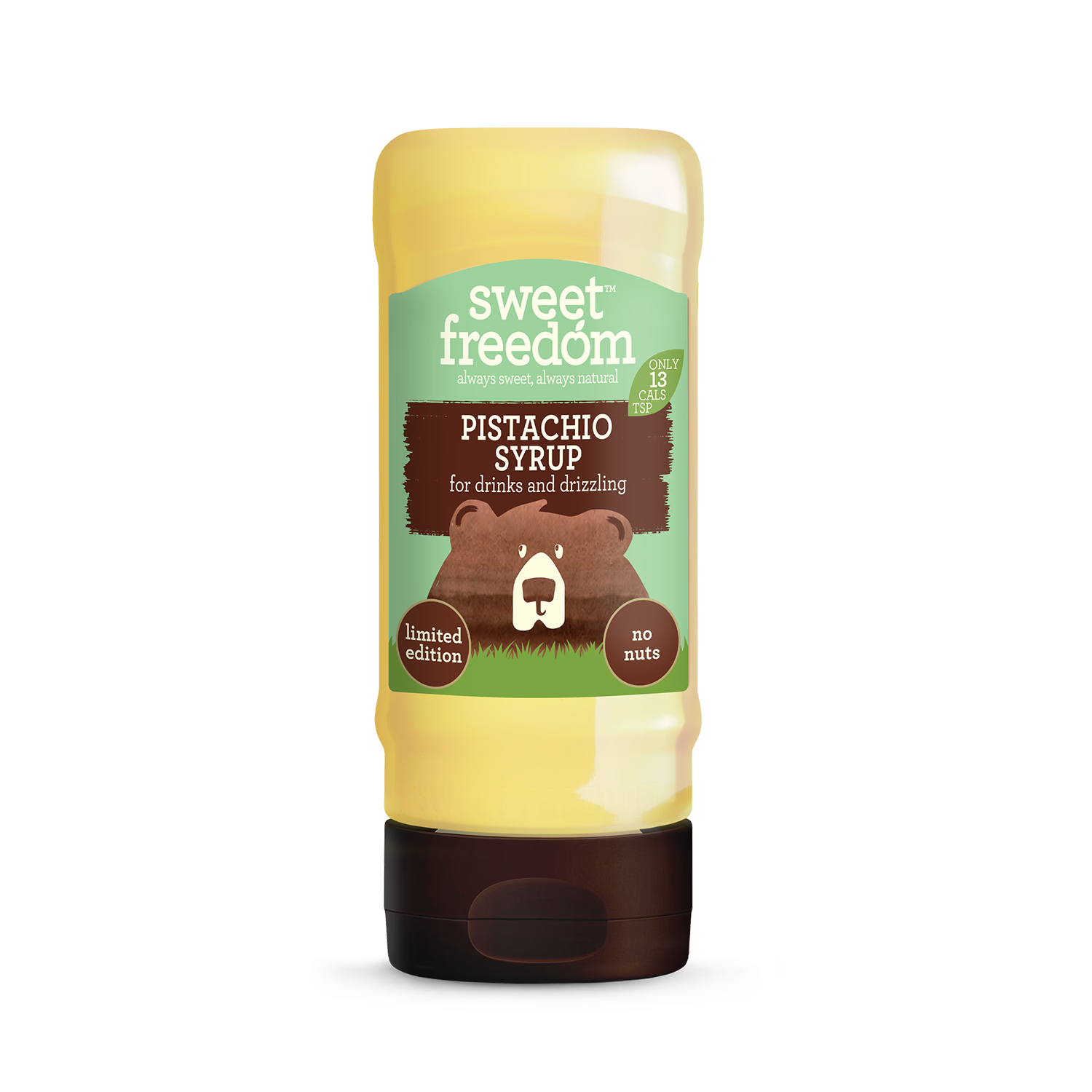 Sweet Freedom pistachio syrup 350g, imported from the UK