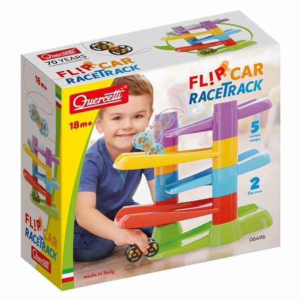 Quercetti FlipCar racetrack toy (British brand)