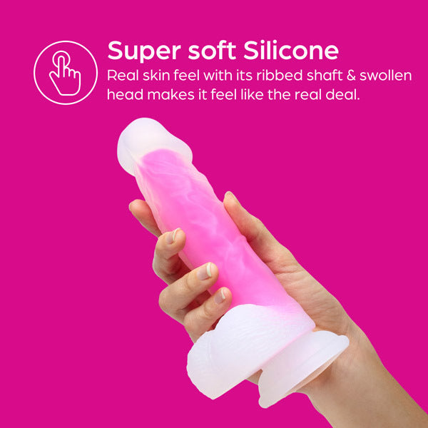 So Divine Glorious 7 Inch Real Skin Feel Pink Dildo