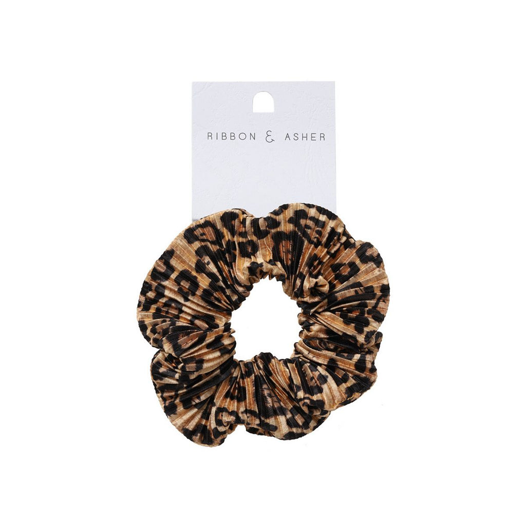 Ribbon & Asher Pleated Scrunchie Animal