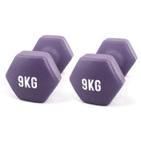 Myga Hexagonal Dumbbell - 9kg Pair GOODS Superdrug   