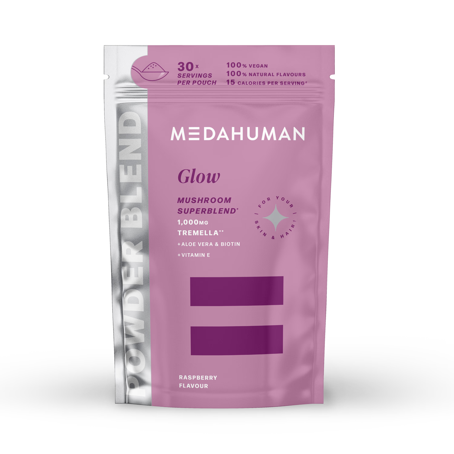 Medahuman Glow Mushroom Superblend Powder 150g - British product