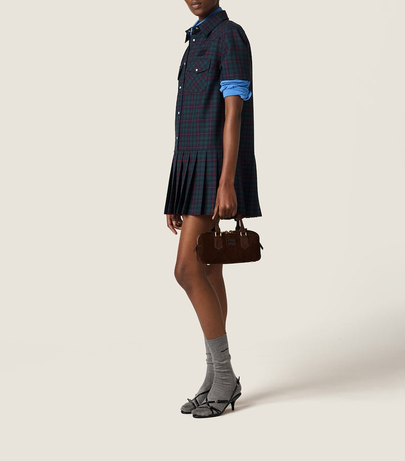 Miu Miu suede Arcadie top-handle bag - British product