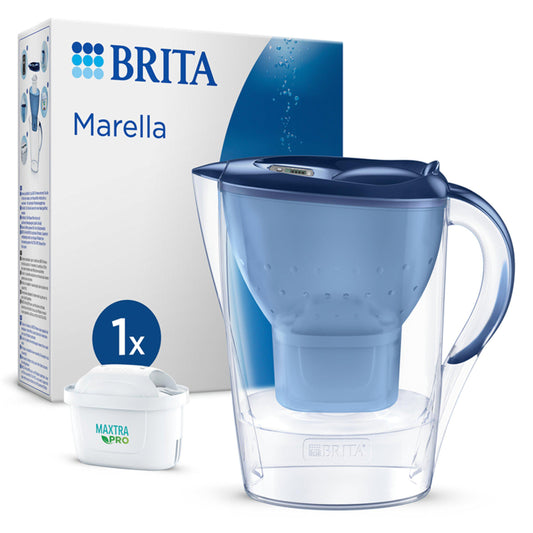 BRITA Marella Water Filter Jug Blue 2.4L GOODS Sainsburys   