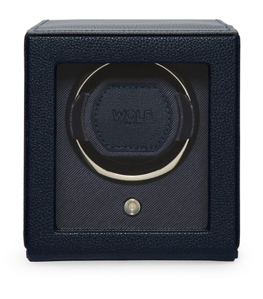 WOLF Cub watch winder with cover vegan leather - British product