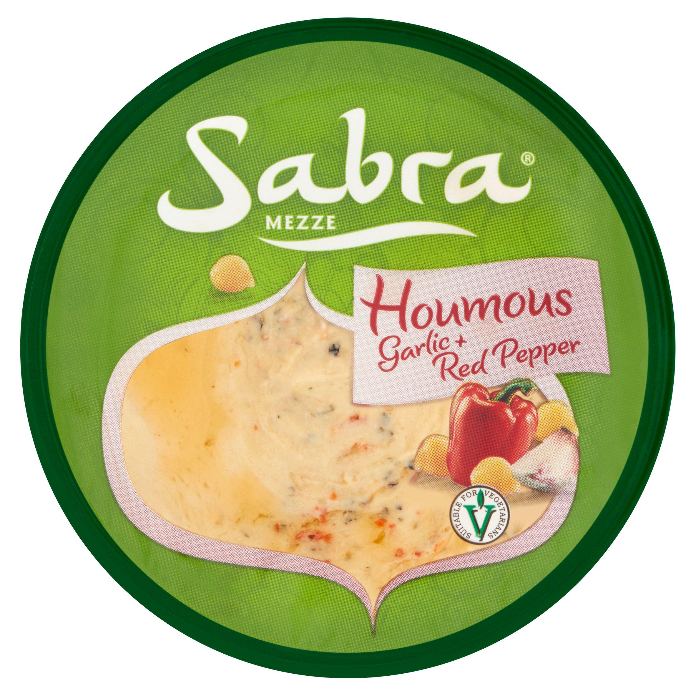 Sabra Houmous with Garlic & Red Pepper 200g GOODS Sainsburys   