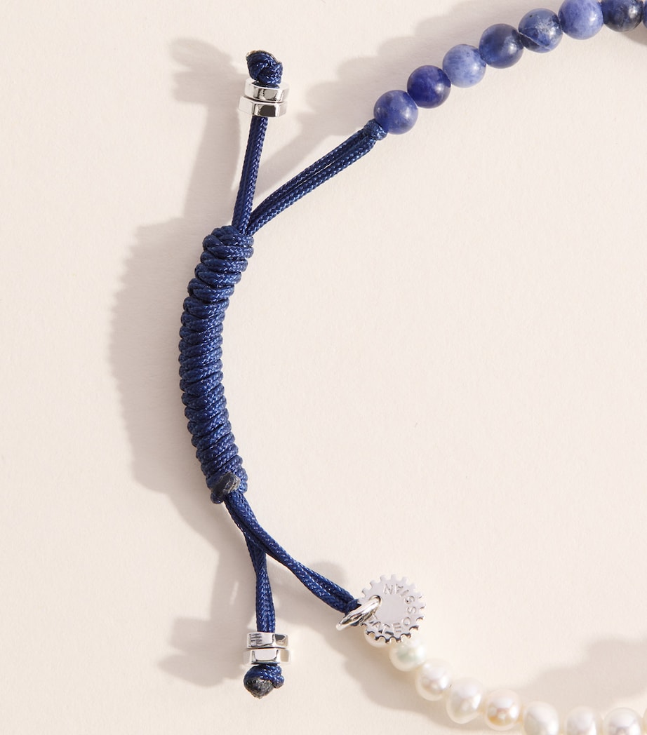 Tateossian Sodalith Süßwasserperle Feng Shui Fisch Armband (Britische Marke)