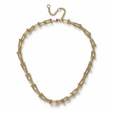 Revere gold tone ball link chain necklace (British brand)