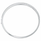 Swarovski rhodium plated crystal bangle (British brand)