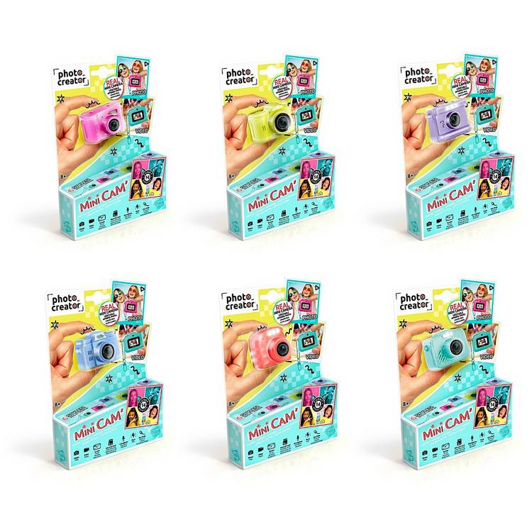Photo Creator Mini Cam digital camera keychain toy with colour screen (British brand)