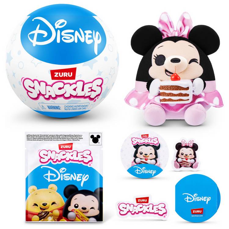 Snackles S1 Disney capsule soft toy 11.5cm collectible plush, UK version