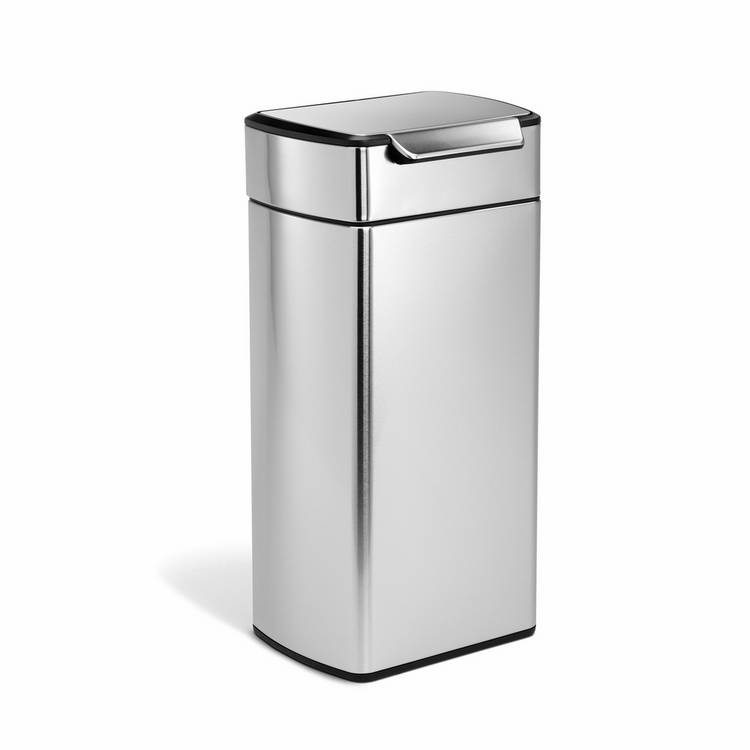 Simplehuman touch-bar kitchen bin 30 litre stainless steel - British product