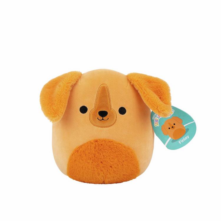 Squishmallows Finley the Brown Dog plush 7.5 inch, UK version