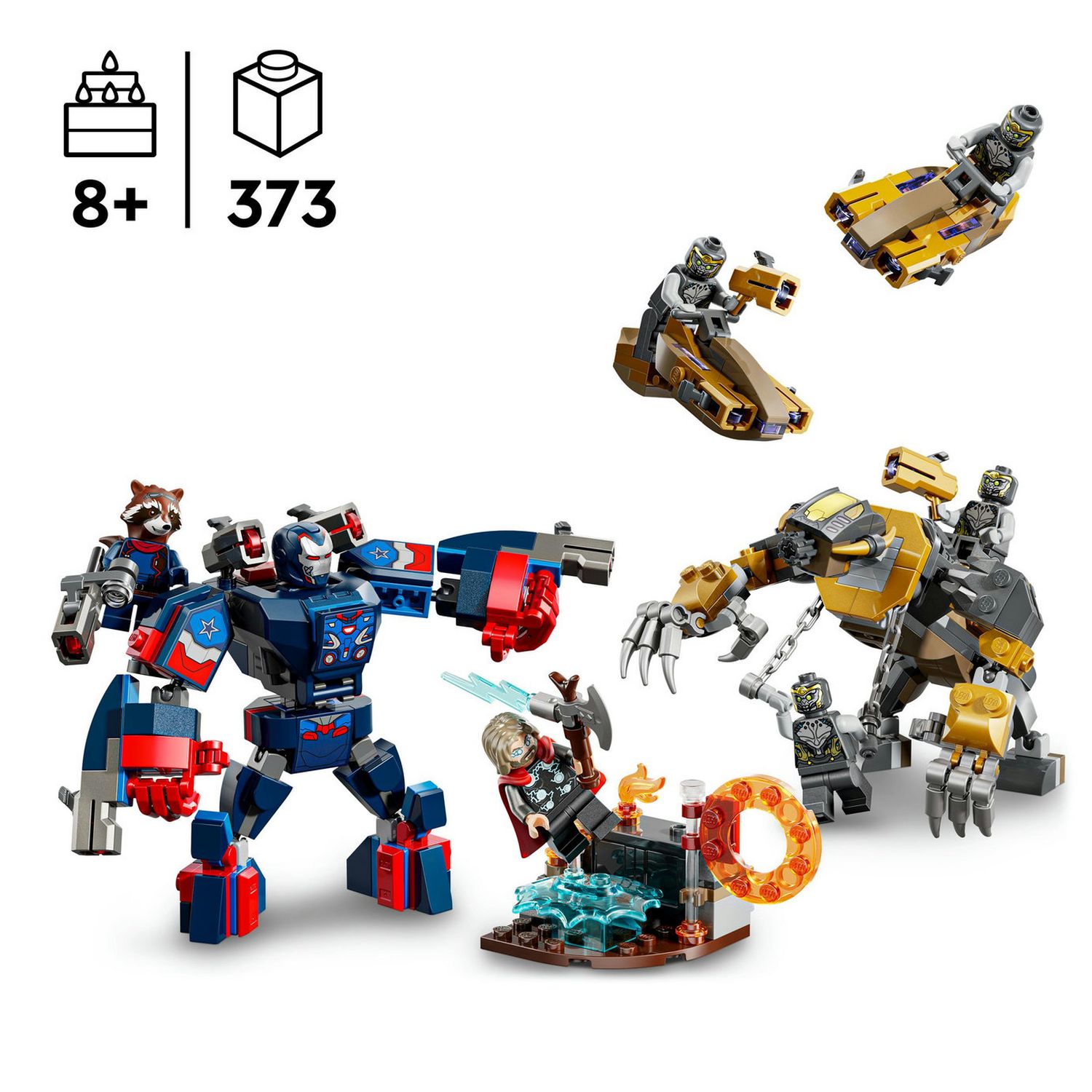 LEGO Avengers Thor vs Chitauri building set 373 pieces, imported from the UK