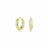 Swarovski gold-tone mini hoop earrings with crystal stones, UK version
