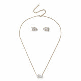 Liars & Lovers gold tone necklace and earring set, imported from the UK