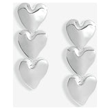 Lipsy triple heart drop earrings - British product