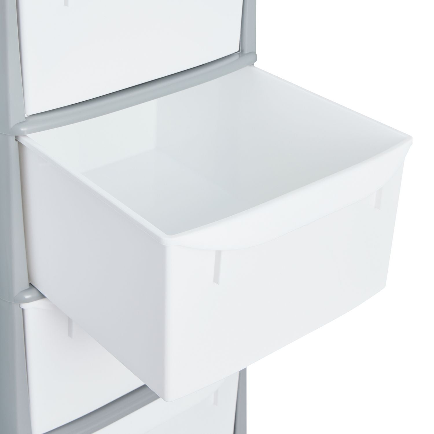 Argos Home Plastic Storage Tower Grey 4 Drawer, imported from the UK