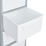 Argos Home Plastic Storage Tower Grey 4 Drawer, imported from the UK
