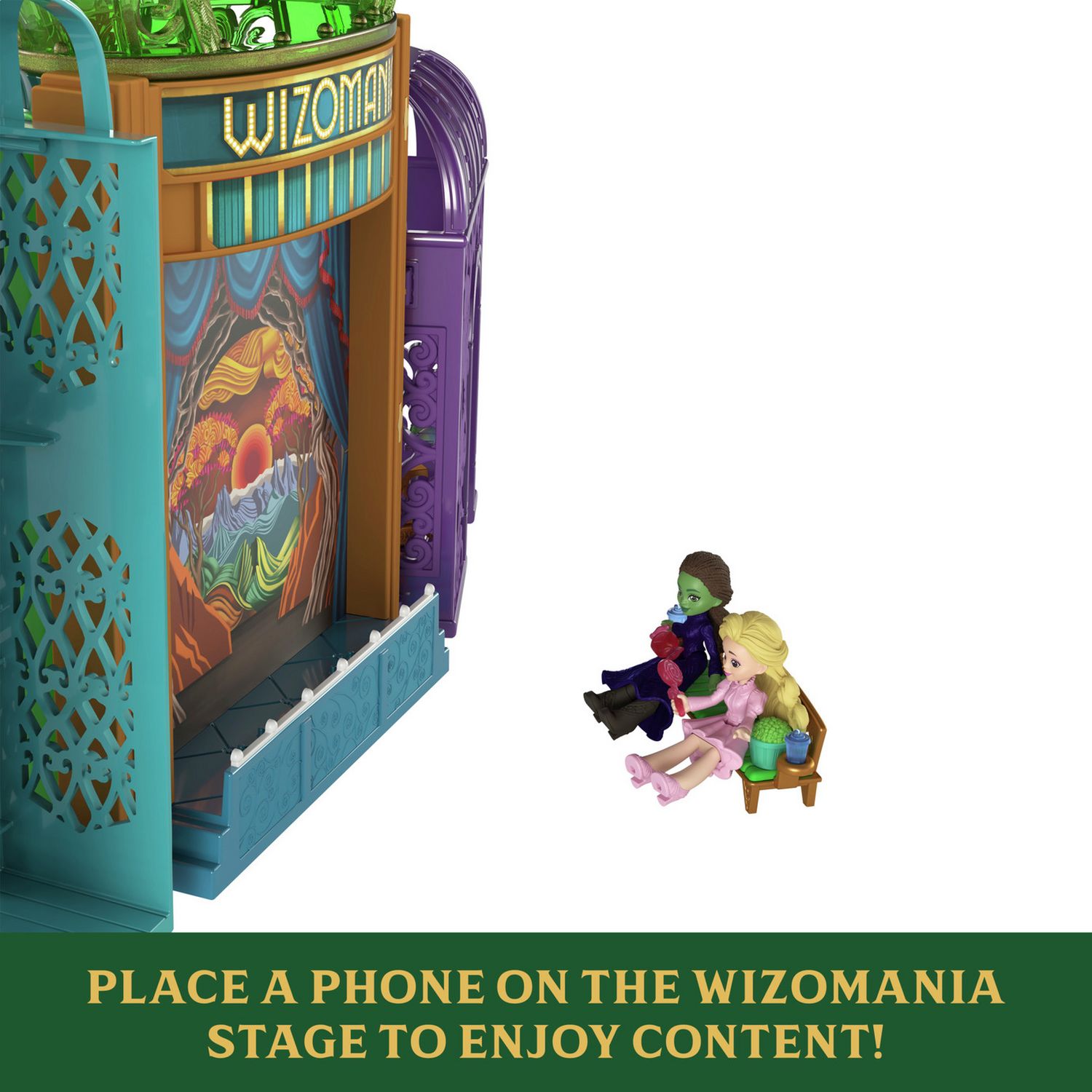 Wicked New World playset with Elphaba and Glinda dolls, UK version