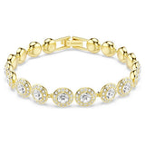 Swarovski gold tone plated crystal bracelet 16.5cm (British brand)