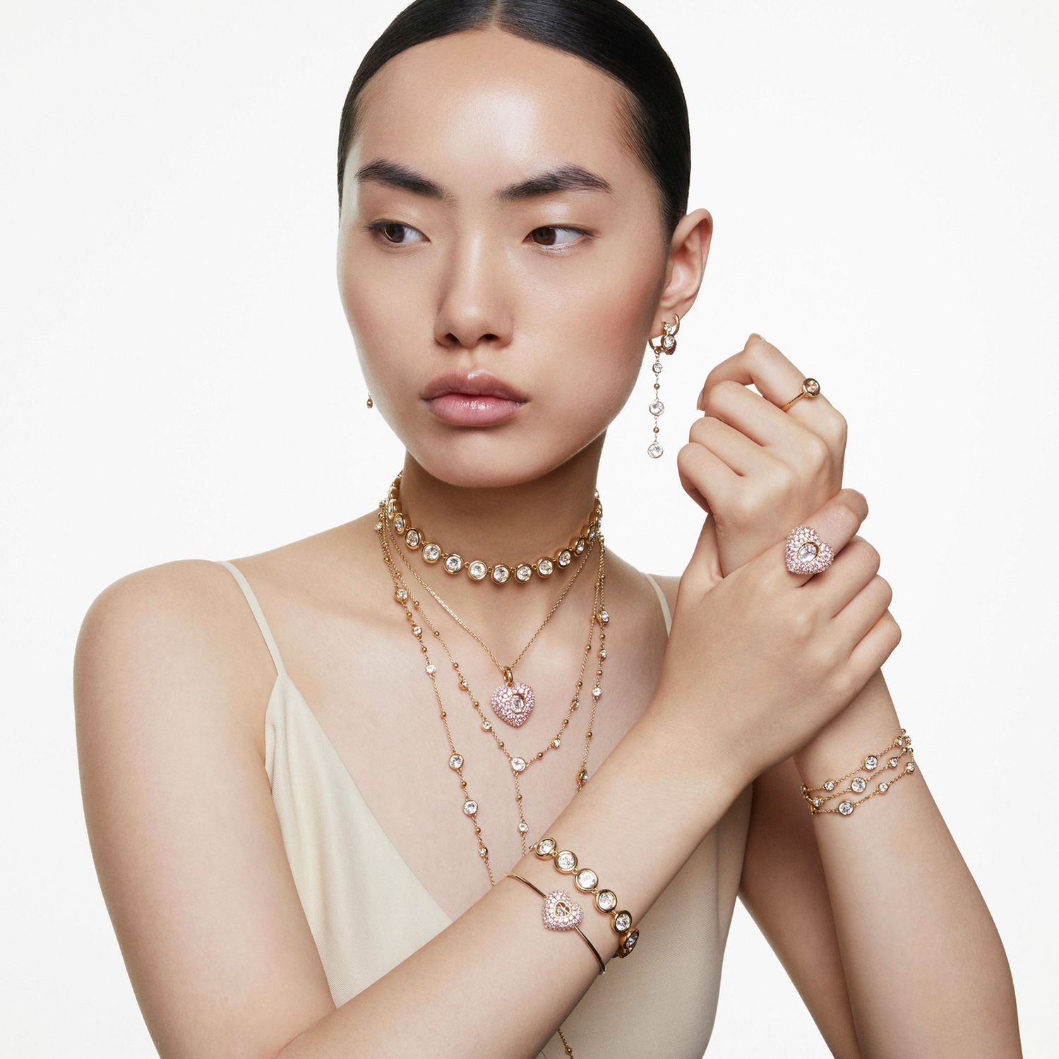 Swarovski Imber gold-tone necklace 80cm - British product