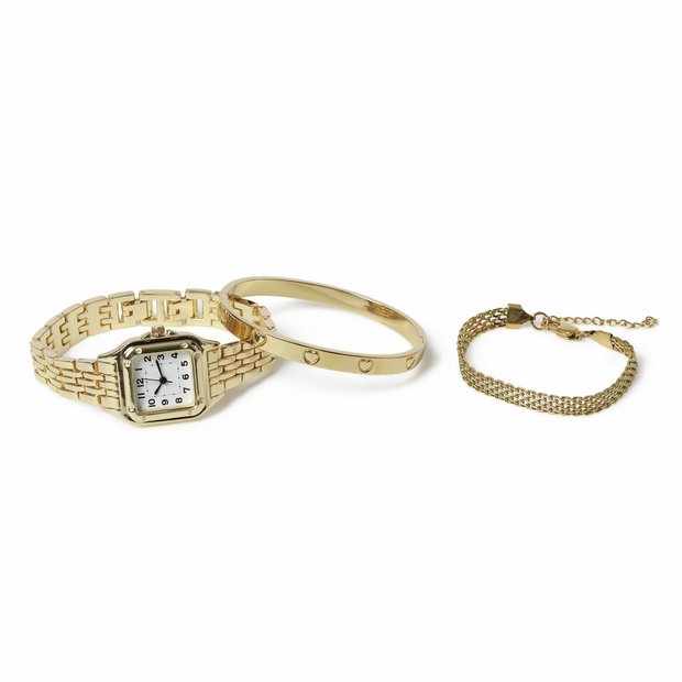 Liars & Lovers gold watch bracelet set, UK version