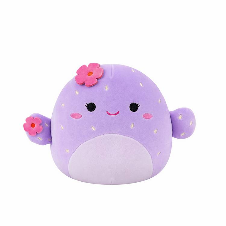 Squishmallows soft toy Adrienne purple cactus 7.5 inch, imported from the UK
