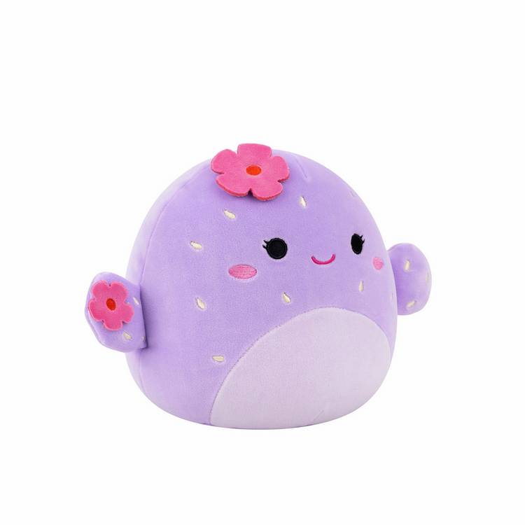 Squishmallows soft toy Adrienne purple cactus 7.5 inch, imported from the UK