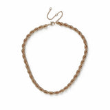 Revere gold-tone twist rope chain necklace 45cm (British brand)