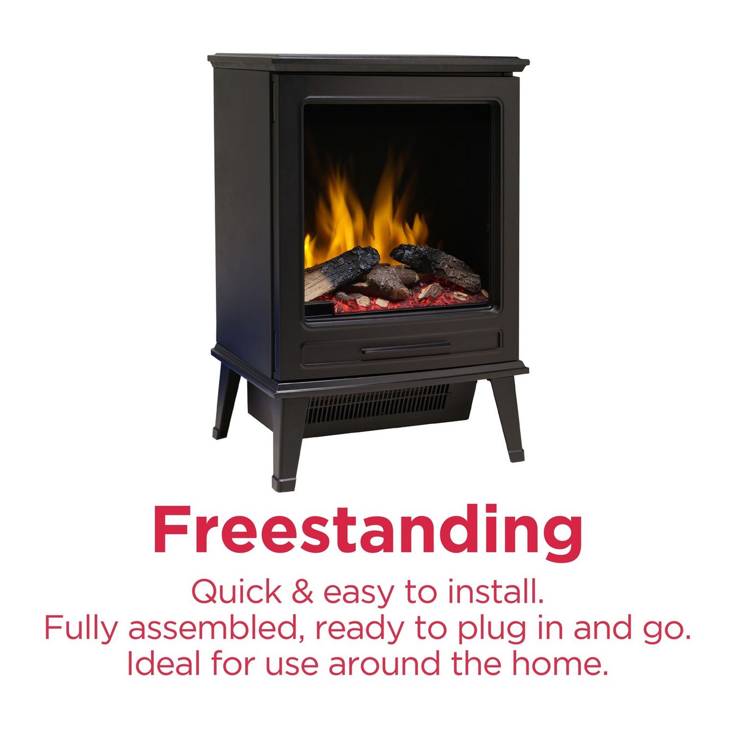 Dimplex Fernshaw electric stove 2kW black (British brand)