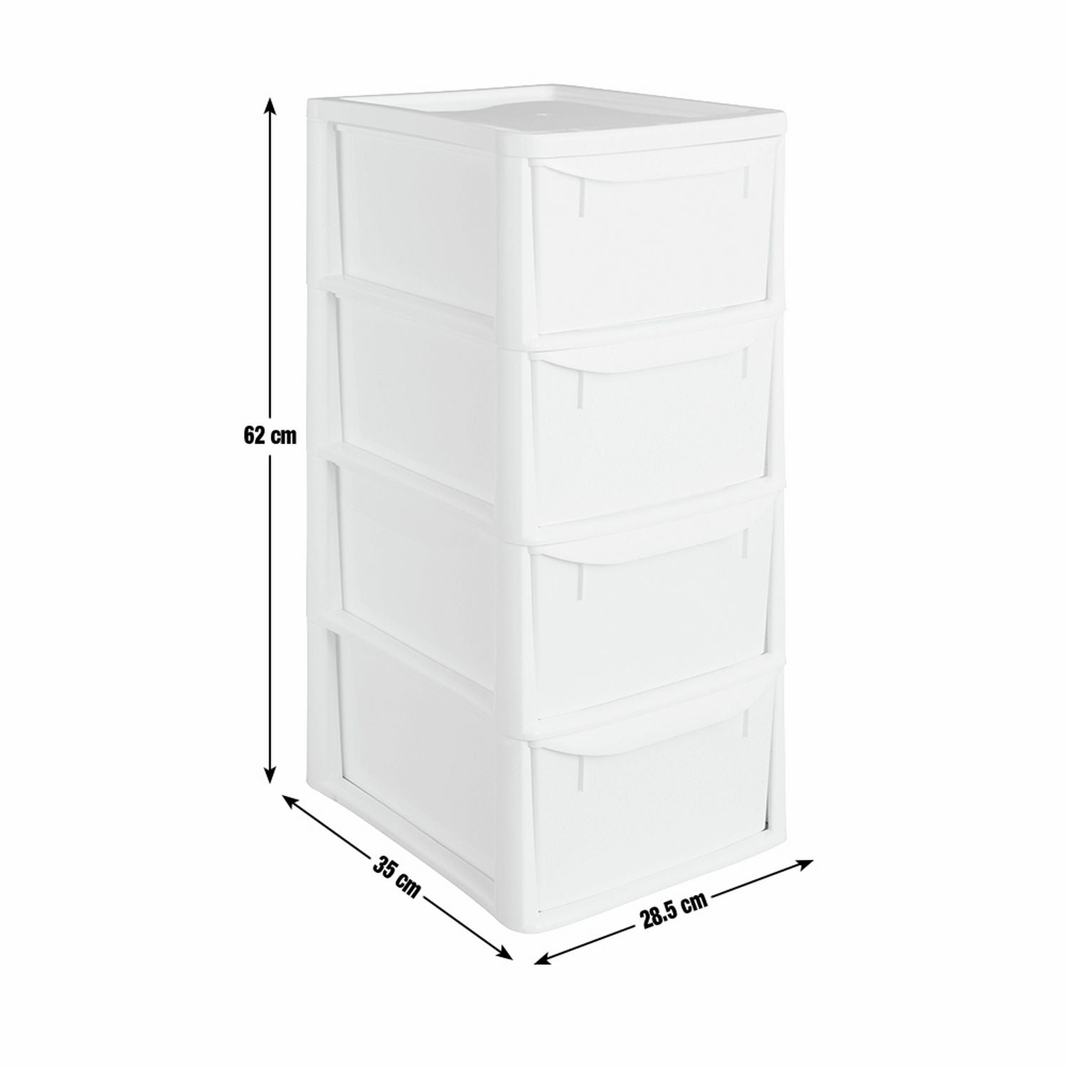 Argos Home 4-drawer plastic storage tower white, UK version