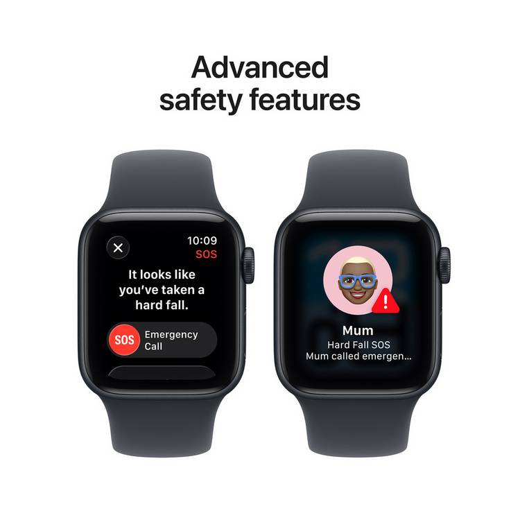 Apple Watch SE 3 GPS 40mm Aluminium Midnight Sport Band, imported from the UK