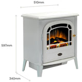 Dimplex electric freestanding stove white - British product