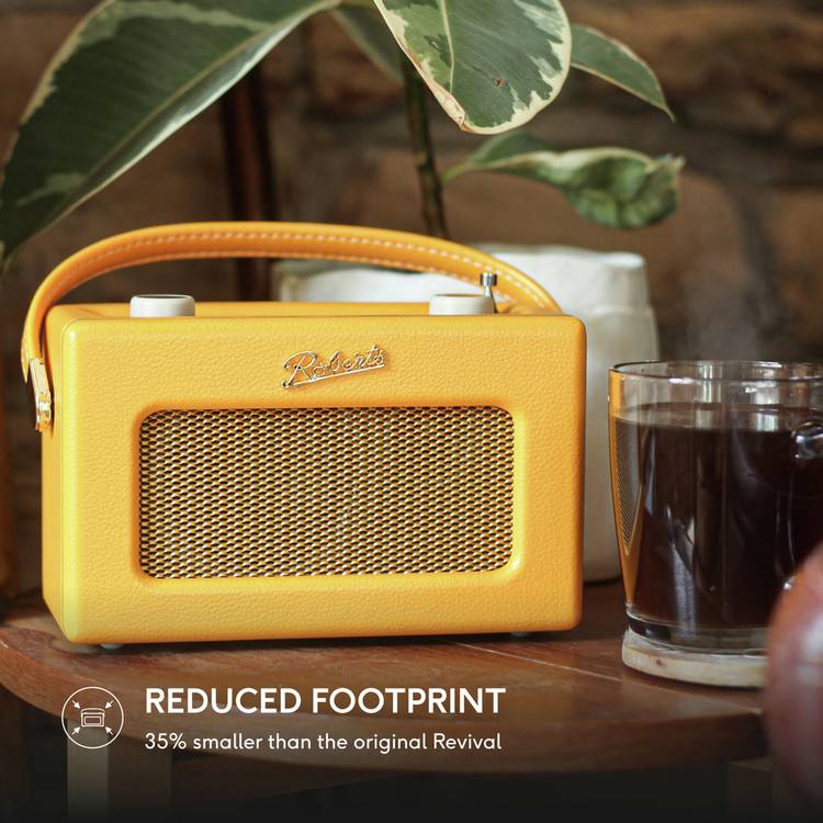 Roberts Revival Uno BT DAB radio yellow - British product