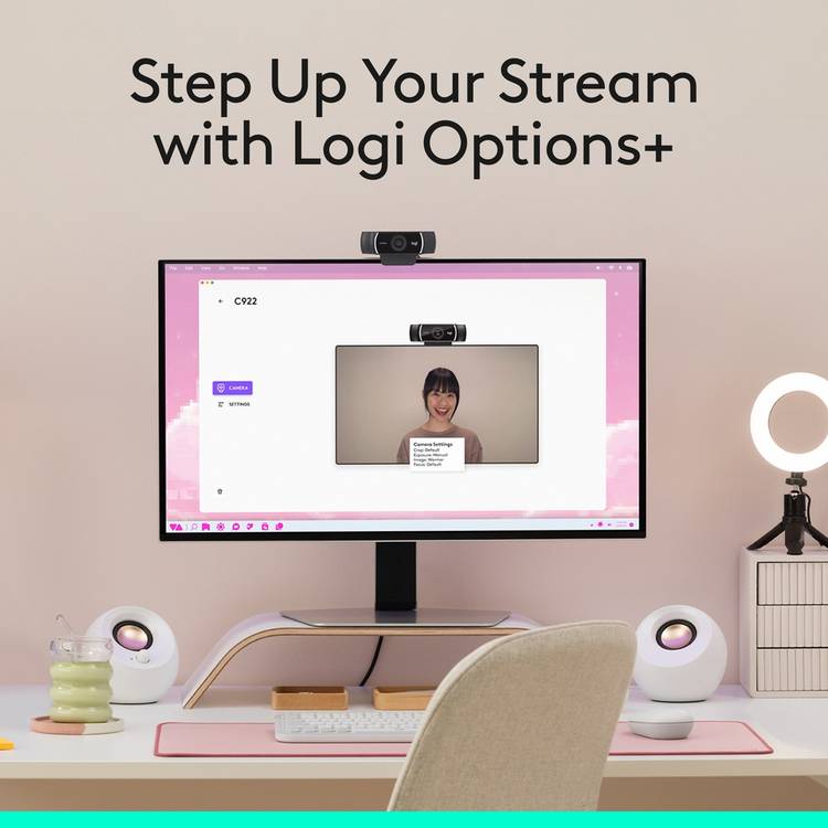 Logitech C922 Pro Stream Full HD webcam, UK version