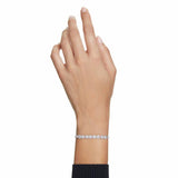 Swarovski rhodium plated crystal tennis bracelet, UK version