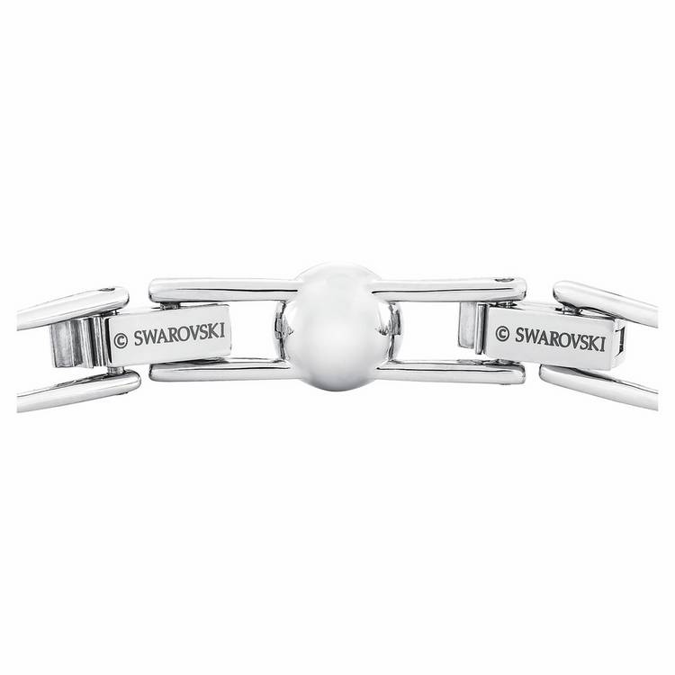 Swarovski rhodium plated crystal tennis bracelet, UK version