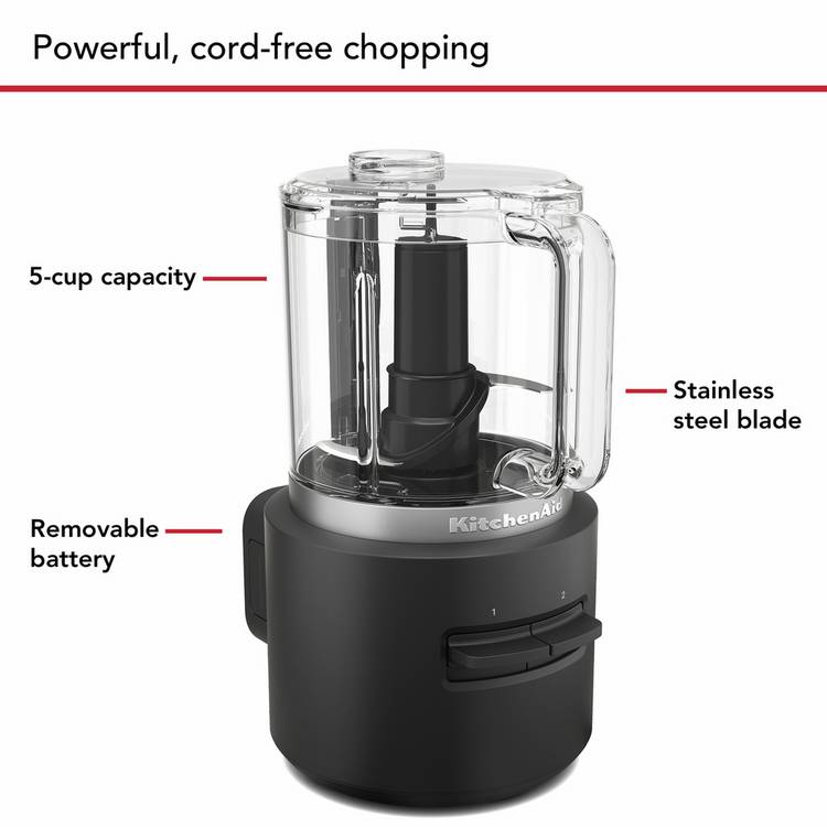 KitchenAid Go cordless food chopper 1.18 litre, UK version