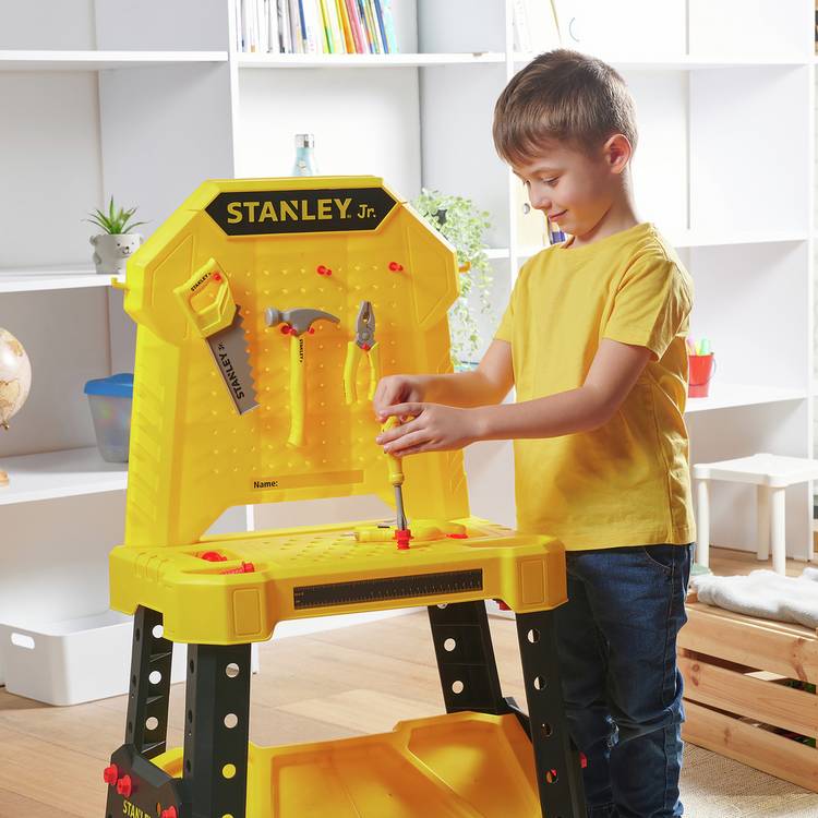 Stanley Jr pretend workbench and tool set for kids - British product