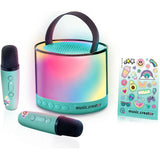 Music Creator portable karaoke station with two wireless microphones, imported from the UK