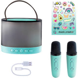 Music Creator portable karaoke station with two wireless microphones, imported from the UK