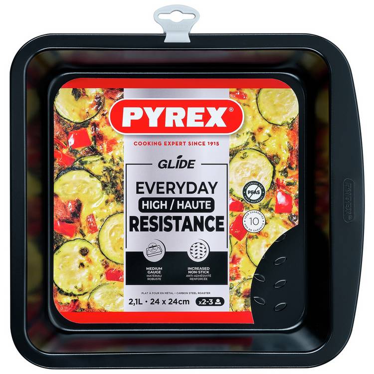 Pyrex Square Non-stick Roaster 24cm, UK version