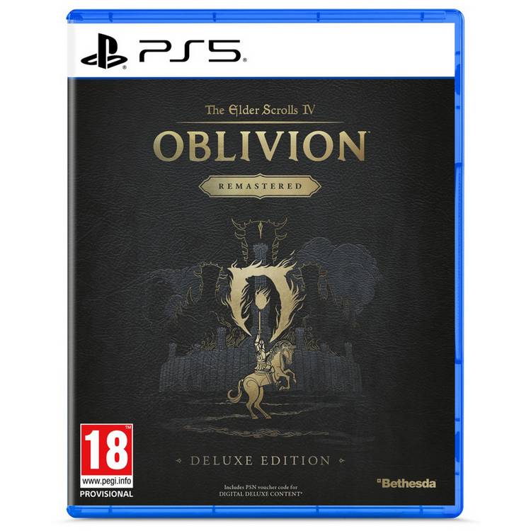 Elder Scrolls Oblivion Remastered PS5 game (British brand)