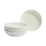 Argos Home cream embossed heart stoneware pasta bowls 22.5cm (British brand)
