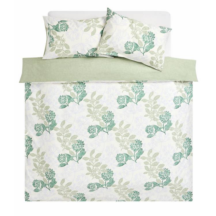 Argos Home cow parsley print bedding set single, imported from the UK