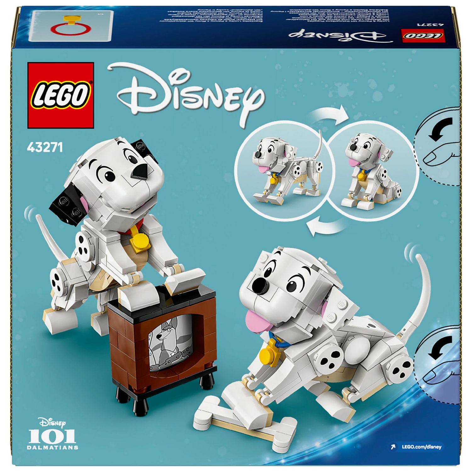 LEGO building toy set Lucky & Penny puppies 43271, UK version